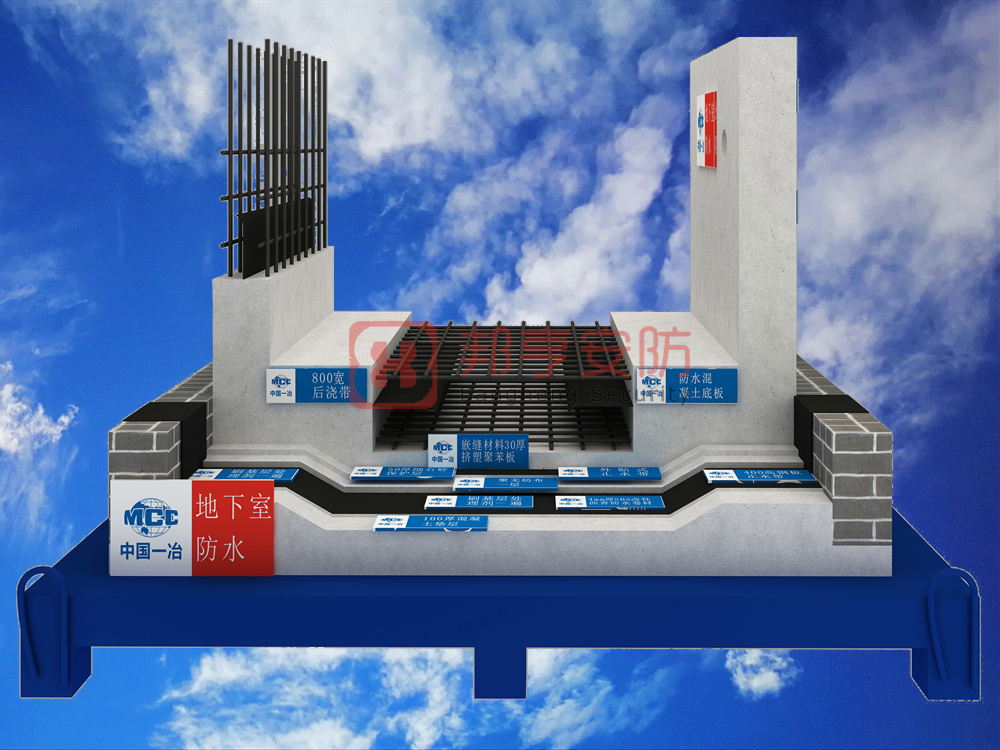 地下室防水質(zhì)量樣板展示、工藝質(zhì)量樣板、工法質(zhì)量樣板